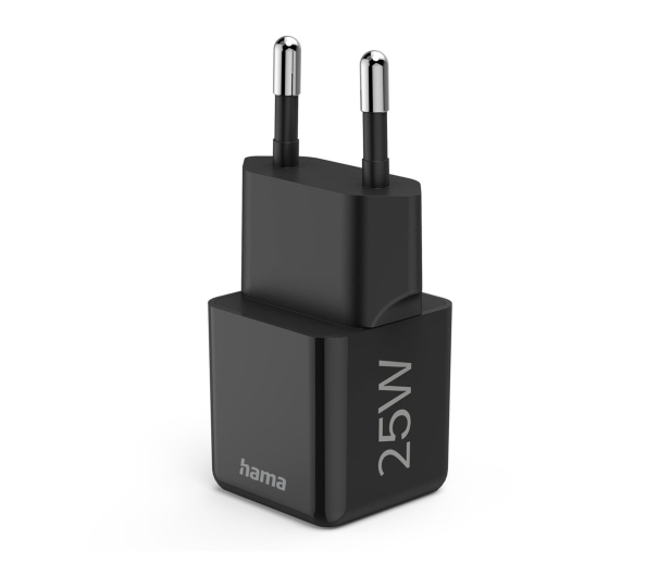 HAMA ŁADOWARKA SIECIOWA PD/QC SUPERMINI 25W PD/QC, CZARNA - 1318735 - zdjęcie